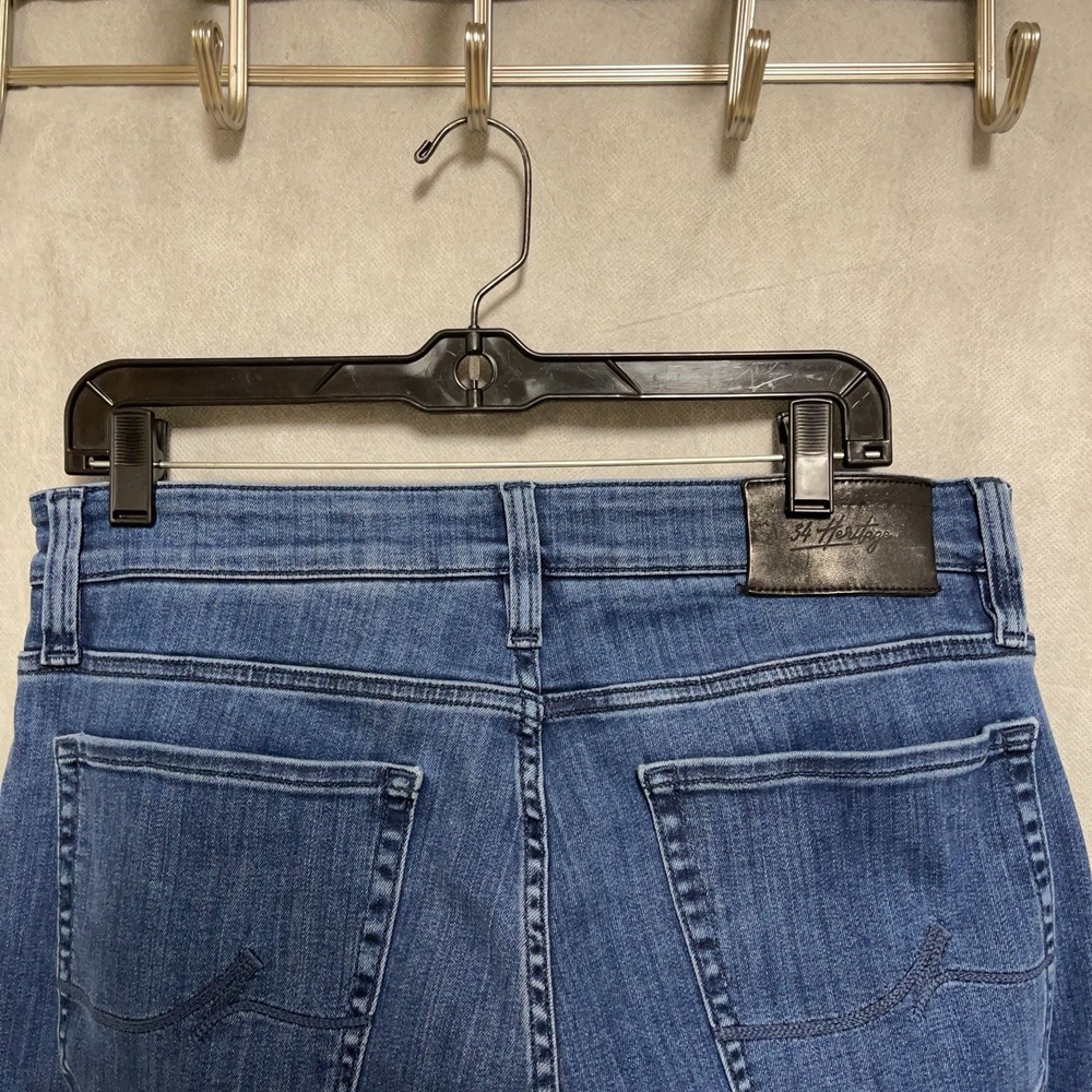 34 Heritage Jeans Men's 32X27 Blue‎ Denim Pants Courage Mid-Rise Straight Casual